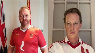 سفير نيوزيلندا يمازح المصريين بقميص الأهلي.. ونائبه يشجع الزمالك