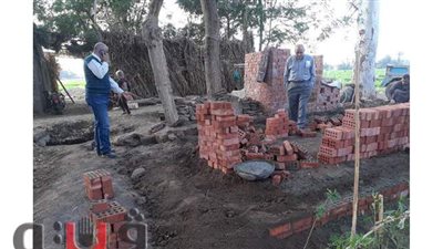 تنفيذ 6  حالات إزالة فورية بالمنوفية