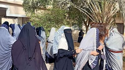 إقبال ملحوظ من سيدات سيوة على جولة  إعادة انتخابات النواب بمطروح | صور