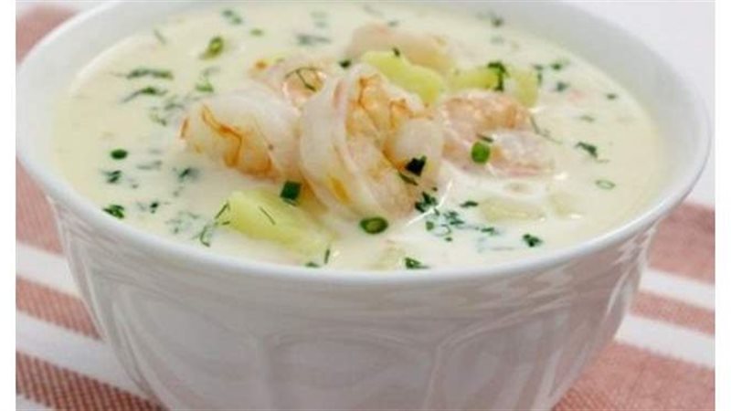 طريقة عمل شوربة الجمبرى