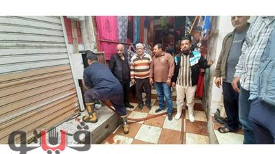 لجنة لمعاينة منظومة الحريق بسوق  القنطرة غرب الإسماعيلية | صور