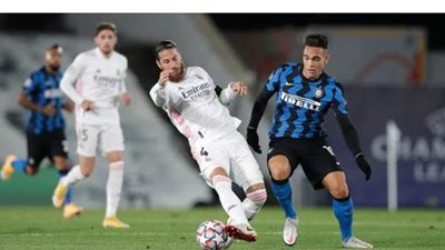 ريال مدريد يفوز على انتر ميلان بثنائية في دوري أبطال أوروبا