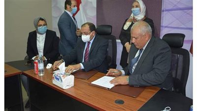 بروتوكولا تعاون  بين محافظة الوادي الجديد وجامعة بني سويف ومركز رعاية المكفوفين