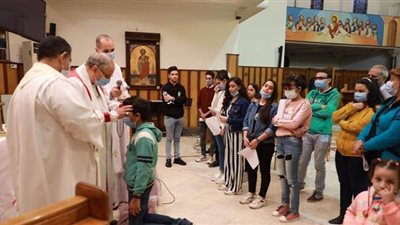 رئيس الأسقفية يترأس صلوات التثبيت لـ ١٨ عضو  جديدا