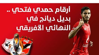 أرقام حمدي فتحي.. بديل ديانج في النهائي الأفريقي..إنفو جراف