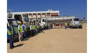 شركة مياه سيناء:  رفع حالة الاستعداد القصوى لمواجهة أثار التقلبات الجوية | صور