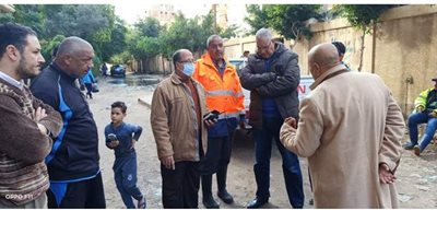 هبوط أرضي بمنطقة المنتزه ثان بالإسكندرية