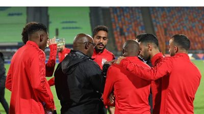 قبل نهائي القرن.. الأهلي يختتم تدريباته استعدادا للزمالك |صور