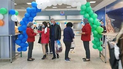 وصول أولى رحلات إير كايرو القادمة من أوزبكستان إلى مطار شرم الشيخ