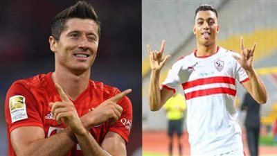 تداول فيديو لنجم بايرن ميونيخ ليفاندوفسكي يدعم مصطفى محمد قبل النهائي الأفريقي