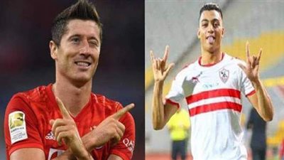 ليفاندوفسكي يتصدر تويتر بعد فيديو دعم مصطفى محمد في النهائي الأفريقي