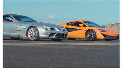 مرسيدس SLR  تنافس ماكلارين 540C في سباق تسارع |فيديو