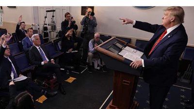 مشادة بين ترامب ومراسل صحفي سأله عن التنازل لصالح بايدن