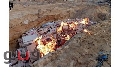 إعدام ١٤ طن  كبدة مستوردة في بلبيس بالشرقية