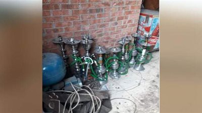 ضبط 27 شيشة بقرى الوحدة المحلية بصهبرة ديرب نجم شرقية