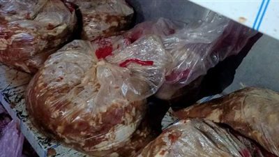 ضبط 22 طن لحوم ودواجن فاسدة في الجيزة