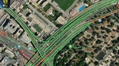 الحالة المرورية بشوارع القاهرة اليوم الأحد من خلال 