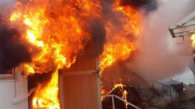 تحريات مكثفة فى حريق مقر مرشح برلمانى بدار السلام