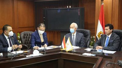 وزير الرياضة يلتقي ممثلي هيئة التعاون الدولي اليابانية