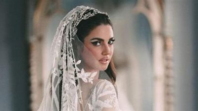 درة تنشر صورا جديدة من حفل زفافها على هاني سعد