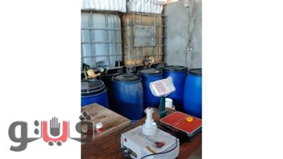 ضبط مصنع مخصبات زراعية بدون ترخيص  في المنوفية