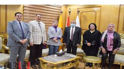رئيس جامعة بني سويف يبحث سبل التعاون مع اعضاء البرلمان الجُدد