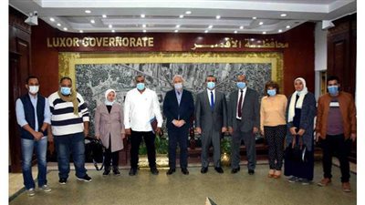 محافظ الاقصر يستقبل وفد هيئة التخطيط العمراني
