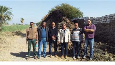 لجنة لمعاينة الطريق الفرعي من محور شمال الأقصر | صور