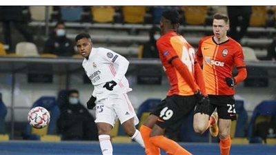 شاختار يكرر فوزه على ريال مدريد 0/2 في دوري أبطال أوروبا