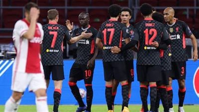 تعادل سلبي في الشوط الأول بين ليفربول وأياكس بدوري الأبطال