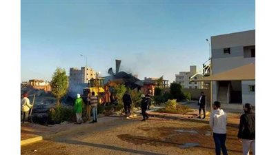 مصدر: ماس كهربائي وراء حريق مكاتب ومعدات داخل جهاز حدائق أكتوبر