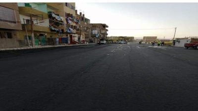 مواصلة  رصف منطقة الحضرة الجديدة بالإسكندرية