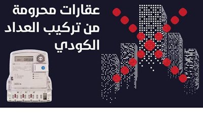عقارات محرومة من تركيب العداد الكودى..إنفوجراف