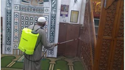 أوقاف الجيزة تواصل حملات تعقيم المساجد لاستقبال المصلين
