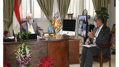 فودة يبحث مع جهاز مشروعات  الخدمة إنشاء مزرعة متكاملة للإنتاج الحيواني والداجني