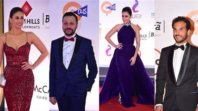 نجمات الفن تتألق على السجادة الحمراء في حفل افتتاح مهرجان القاهرة السينمائي