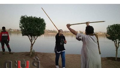 أصغر محترف في لعبة العصا بقنا: والدي أول من أصابني.. وقتيل التحطيب ملوش دية | فيديو وصور