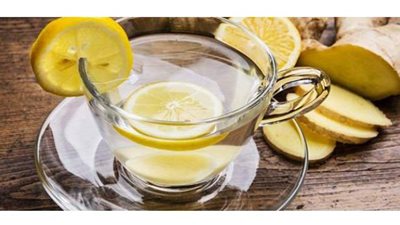 مشروب الزنجبيل والليمون الساخن للشتاء