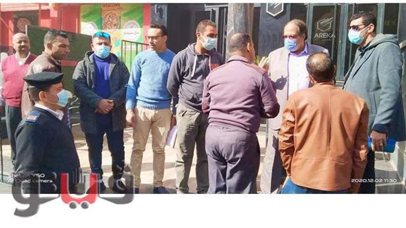 المرسى اثناء التفقد