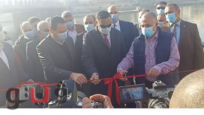 وزير الري ومحافظ الدقهلية يفتتحان مراسي الأتوبيس النهري بطلخا | فيديو وصور