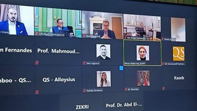 رئيس جامعة عين شمس ونائبه يشاركان في ندوة التحول الرقمي