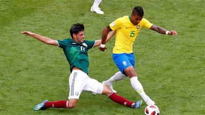 تعادل سلبي بين البرازيل والمكسيك في الشوط الأول