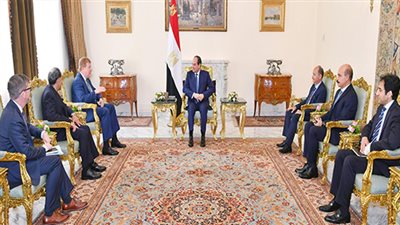 5 رسائل من السيسي لنائب رئيس غرفة التجارة الأمريكية