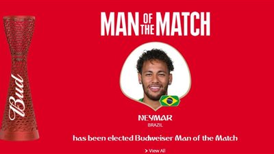 «نيمار» أفضل لاعب في مواجهة البرازيل والمكسيك