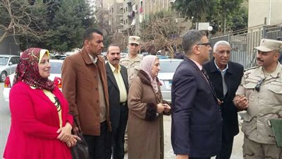 تجربة إخلاء مبنى مديرية التضامن الاجتماعي بالجيزة (صور)