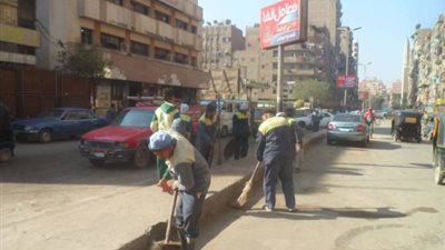 «نظافة الجيزة» تشن حملة لرفع كفاءة شارع الأقصر بحي شمال