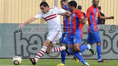 بالفيديو.. أحمد عيد يحرز أول أهدافه مع الزمالك فى مرمى بتروجيت