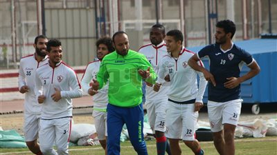 تدريبات قوية لرباعي الزمالك وتصعيد حارس فريق 2000