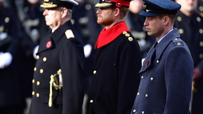 بالصور.. الأمير هاري ينتهك القواعد العسكرية في ذكرى الأحد