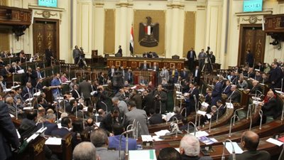 تزاحم النواب حول وزير التموين بالجلسة العامة للبرلمان